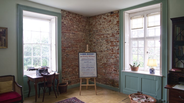 The Green Parlour mid-restoration in summer 2024